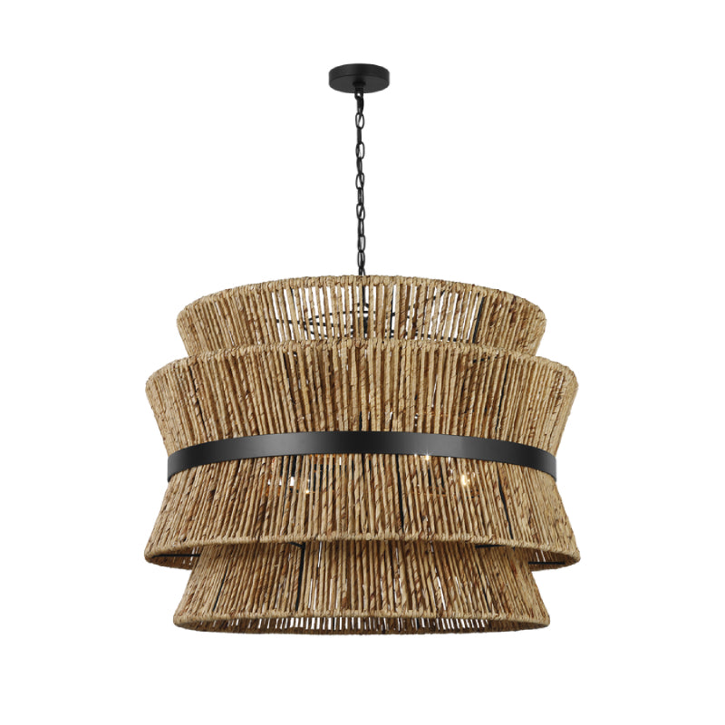 Visual Comfort DJP1074 Thurlo 4-lt 32" Large Hanging Pendant - Midnight Black