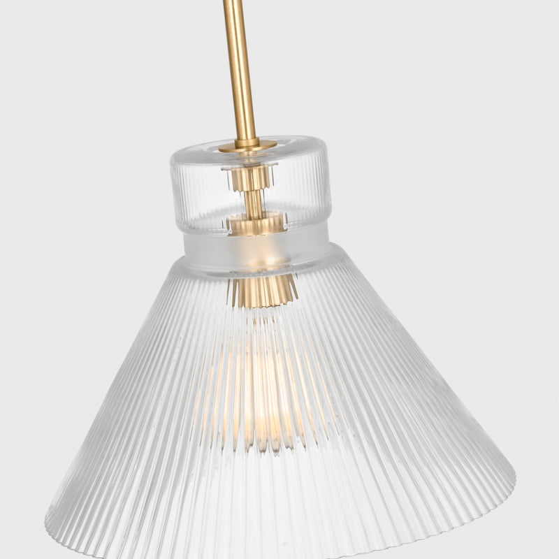 Visual Comfort DJP1221 Liouet 1-lt 12" Medium Pendant - Satin Brass