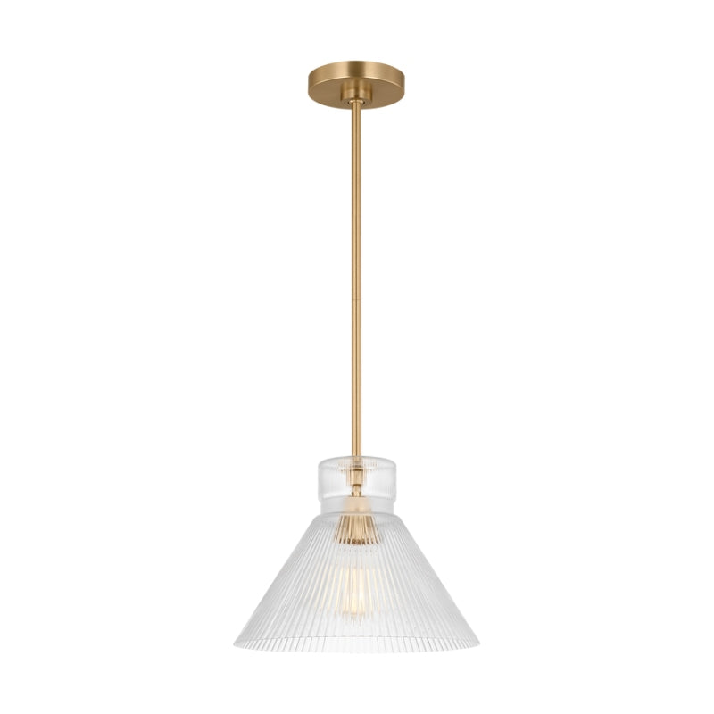 Visual Comfort DJP1221 Liouet 1-lt 12" Medium Pendant - Satin Brass