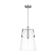 Visual Comfort DJP1271 Crofton 1-lt 10" Medium Pendant - Brushed Nickel