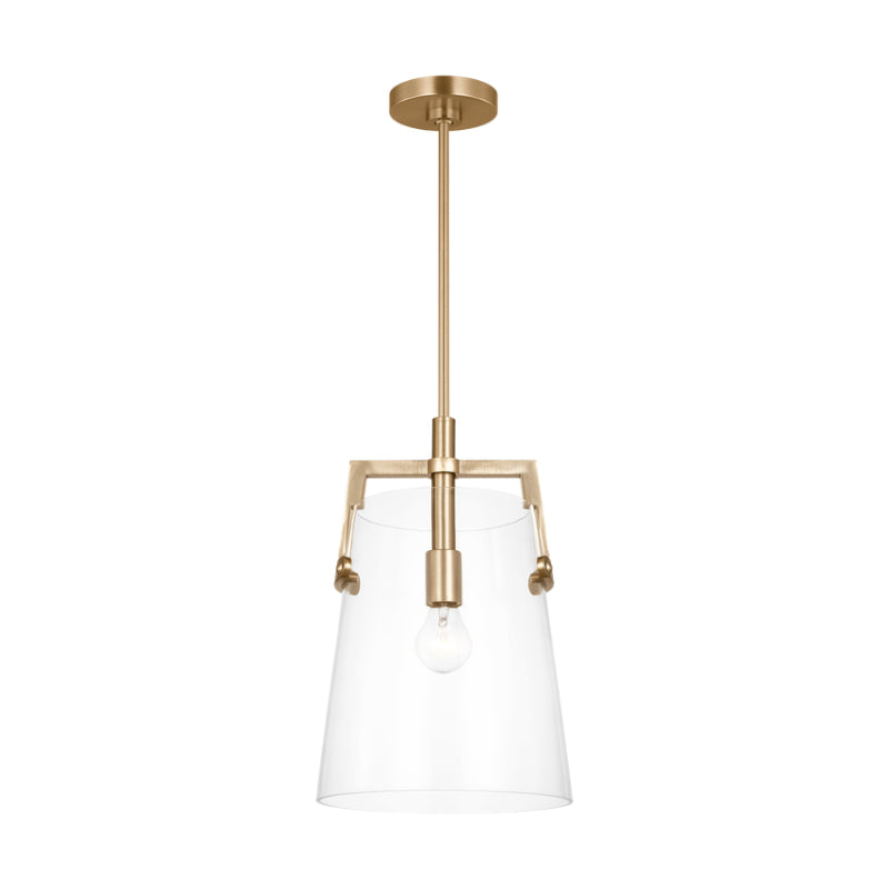 Visual Comfort DJP1271 Crofton 1-lt 10" Medium Pendant - Satin Brass