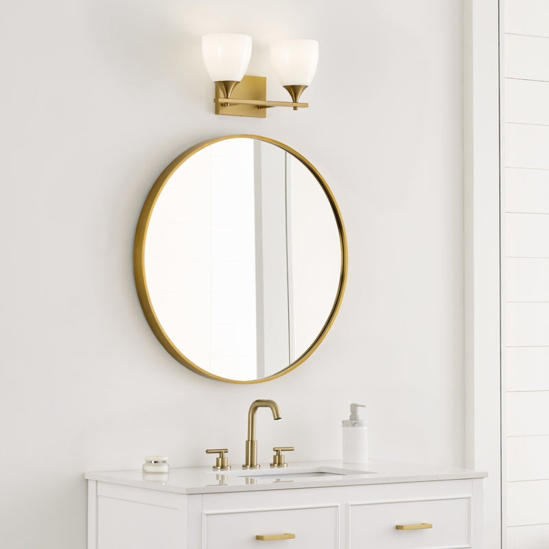Visual Comfort DJV1022 Toffino 2-lt 16" Vanity Light - Satin Brass