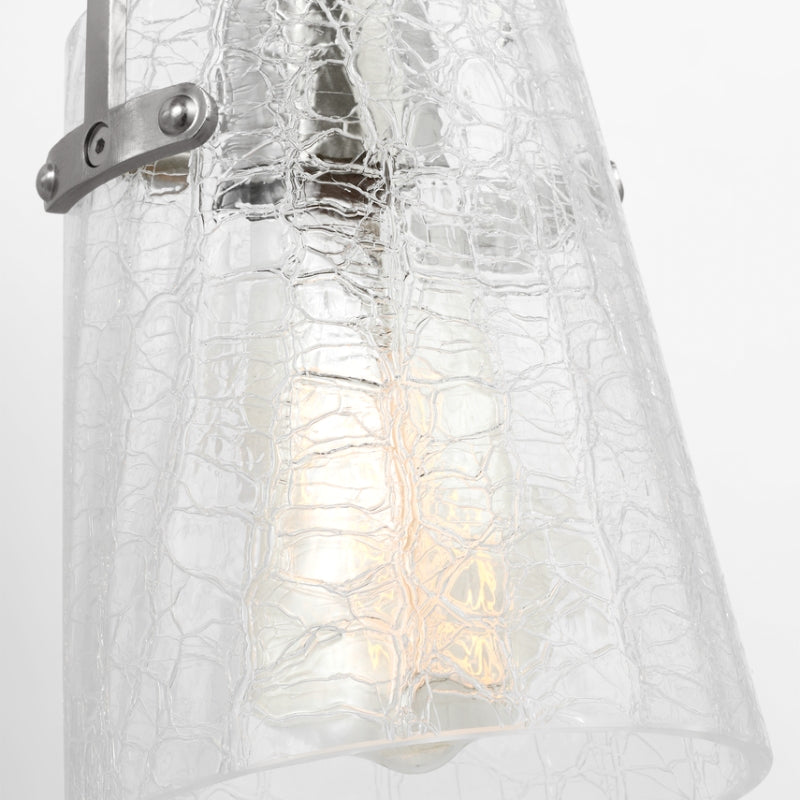 Visual Comfort DJV1033 Crofton 3-lt 24" Vanity Light - Clear Crackle Glass