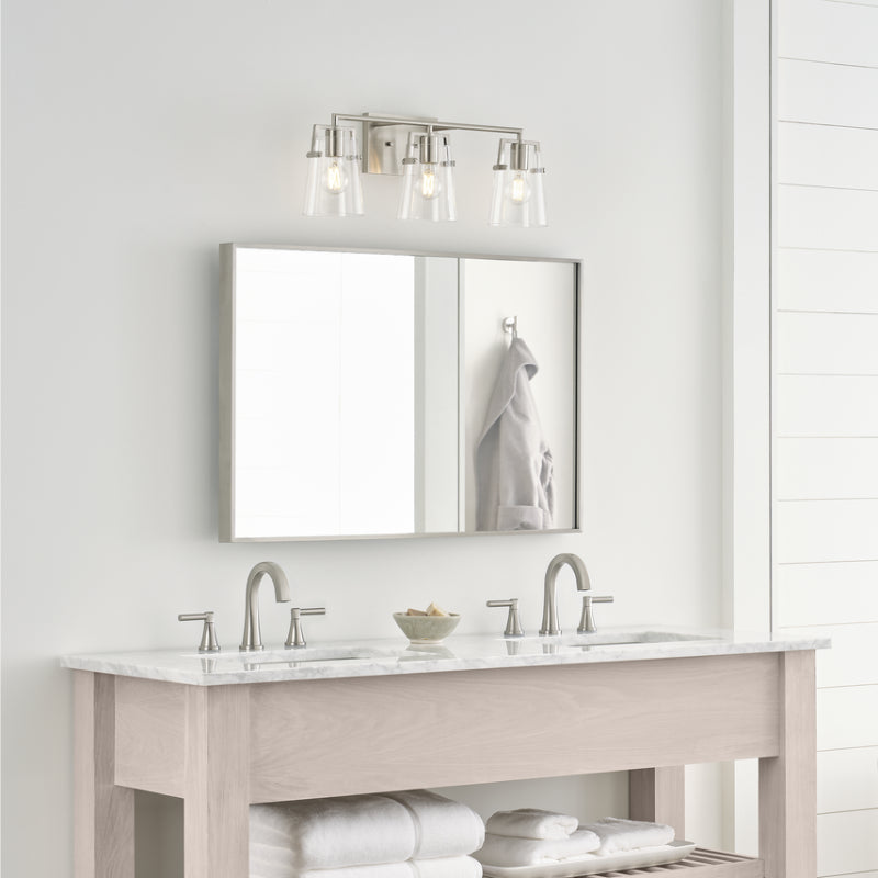 Visual Comfort DJV1033 Crofton 3-lt 24" Vanity Light - Brushed Nickel