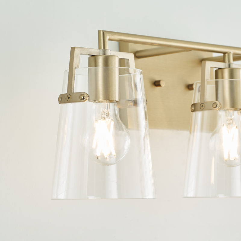 Visual Comfort DJV1033 Crofton 3-lt 24" Vanity Light - Satin Brass