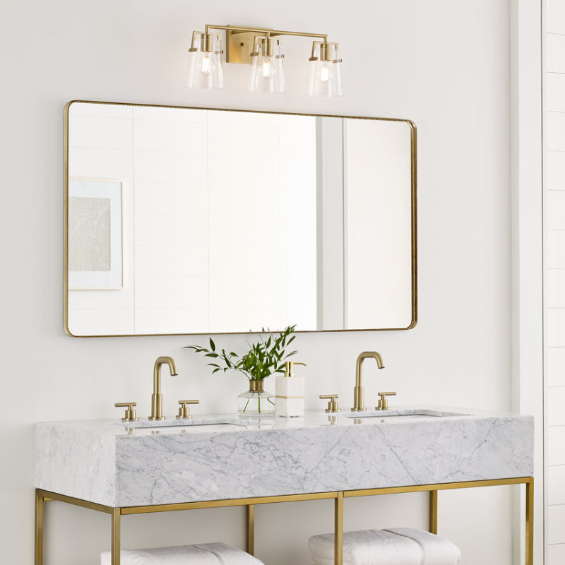 Visual Comfort DJV1033 Crofton 3-lt 24" Vanity Light - Satin Brass