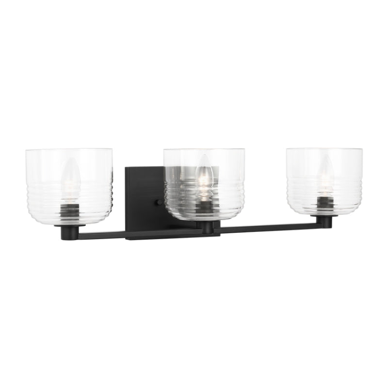 Visual Comfort DJV1113 Lochdale 3-lt 24" Large Vanity Light - Midnight Black