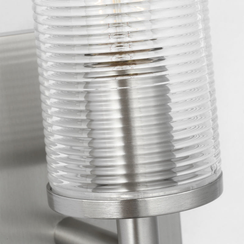 Visual Comfort DJW1101 Sarita 1-lt 11" Small Wall Sconce - Brushed Nickel