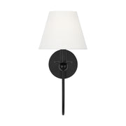 Visual Comfort DJW1111 Elsay 1-lt 16" Tall Small Wall Sconce - Midnight Black