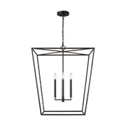 Visual Comfort EC1364 Viota 4-lt 25" Large Lantern Pendant - Aged Iron