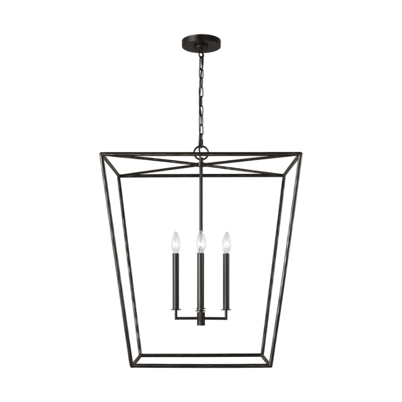 Visual Comfort EC1364 Viota 4-lt 25" Large Lantern Pendant - Aged Iron