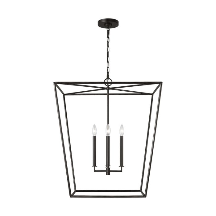 Visual Comfort EC1364 Viota 4-lt 25" Large Lantern Pendant - Aged Iron