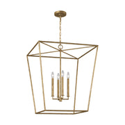 Visual Comfort EC1364 Viota 4-lt 25" Large Lantern Pendant - Casted Gild