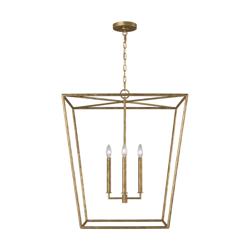 Visual Comfort EC1364 Viota 4-lt 25" Large Lantern Pendant - Casted Gild
