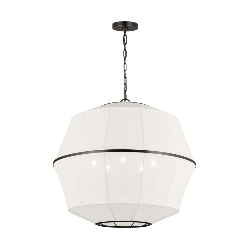 Visual Comfort EP1475 Hikari 5-lt 28" Large Chandelier - Aged Iron