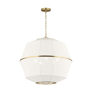 Visual Comfort EP1475 Hikari 5-lt 28" Large Chandelier - Burnished Brass