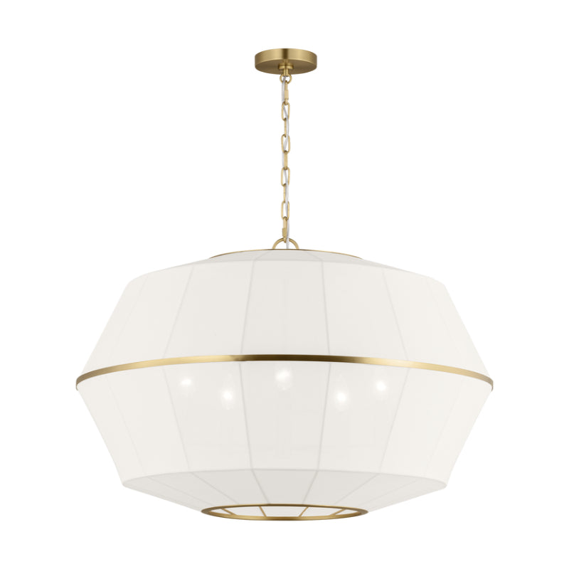 Visual Comfort EP1485 Hikari 5-lt 32" Wide Lantern Pendant - Burnished Brass