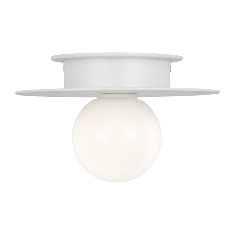 Visual Comfort KF1001 Nodes 1-lt 8" Flush Mount - Matte White