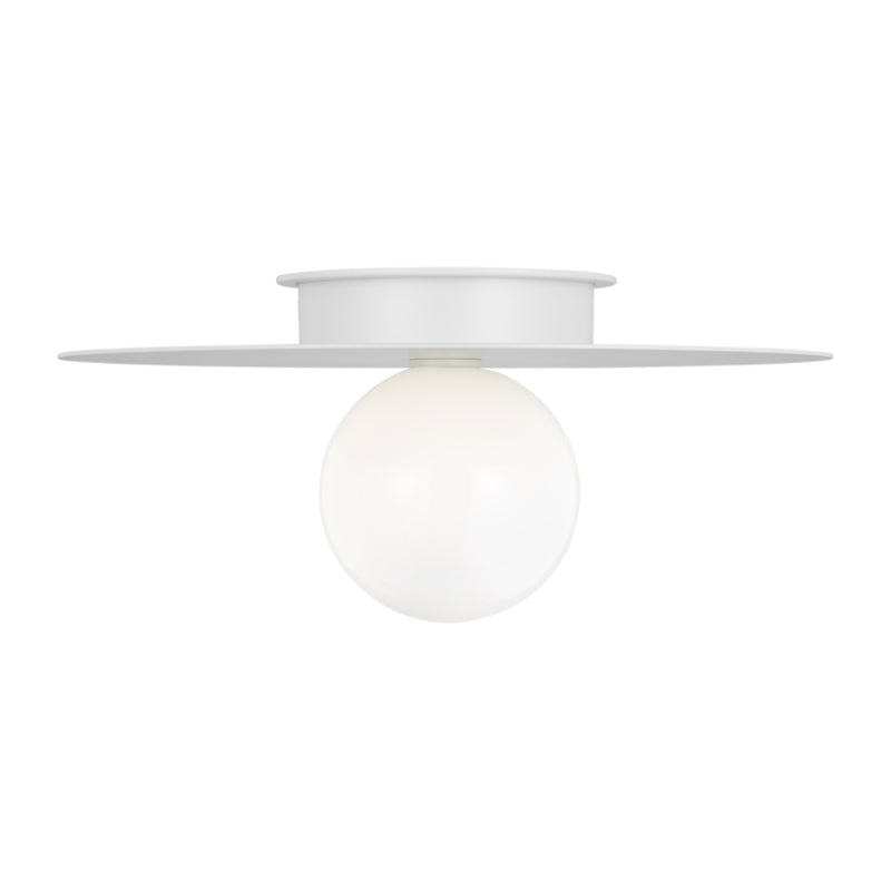 Visual Comfort KF1021 Nodes 1-lt 18" Flush Mount - Matte White