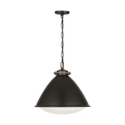Visual Comfort LP1121 Hayward 1-lt 18" Large Pendant - Aged Iron