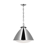 Visual Comfort LP1121 Hayward 1-lt 18" Large Pendant - Polished Nickel
