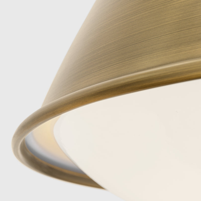 Visual Comfort LP1121 Hayward 1-lt 18" Large Pendant - Time Worn Brass