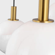 Visual Comfort SLC1036 Torian 6-lt 40" LED Extra Large Chandelier - Burnished Brass