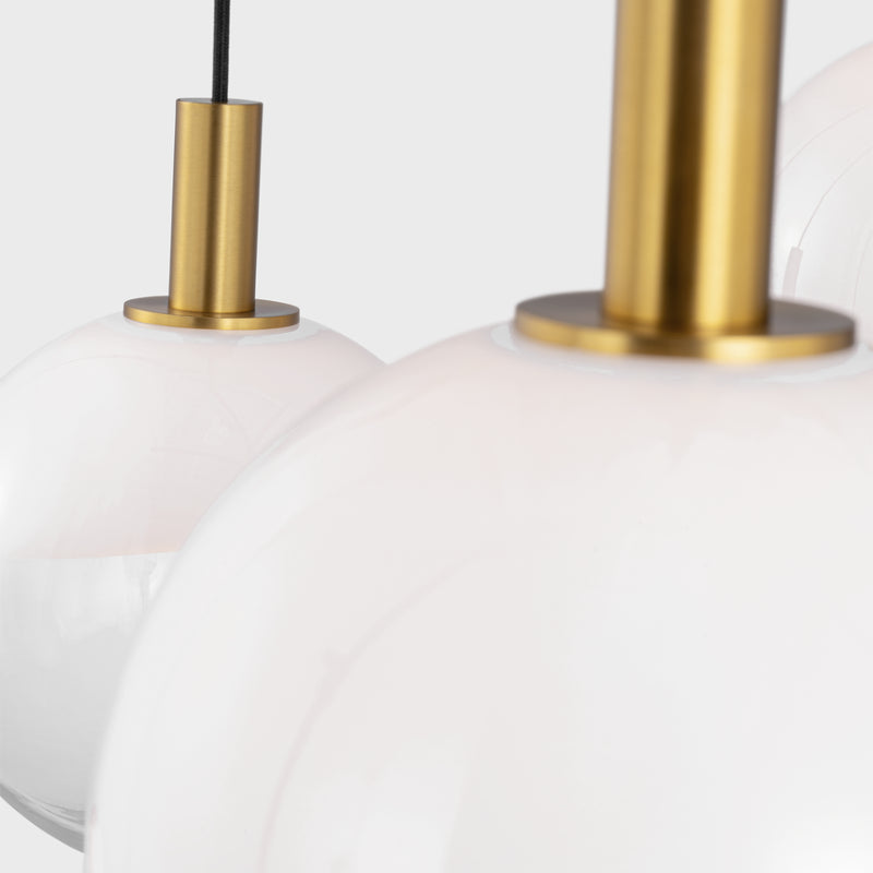 Visual Comfort SLC1036 Torian 6-lt 40" LED Extra Large Chandelier - Burnished Brass