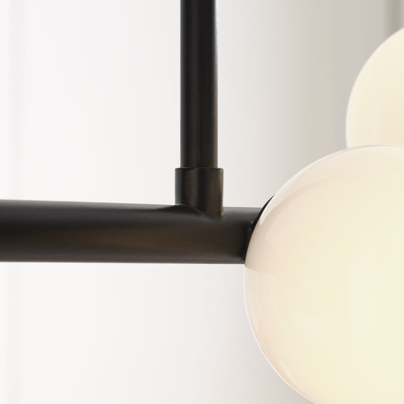 Visual Comfort SLC1059 Altair 9-lt 49" LED Large Linear Chandelier - Aged Iron