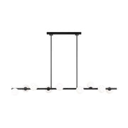 Visual Comfort SLC1059 Altair 9-lt 49" LED Large Linear Chandelier - Aged Iron