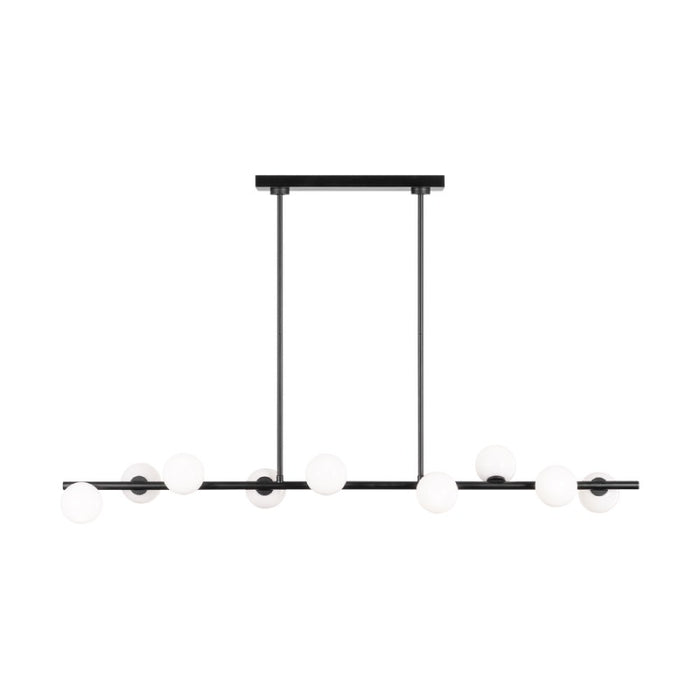 Visual Comfort SLC1059 Altair 9-lt 49" LED Large Linear Chandelier - Aged Iron