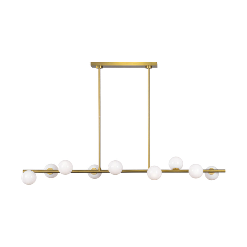 Visual Comfort SLC1059 Altair 9-lt 49" LED Large Linear Chandelier - Burnished Brass