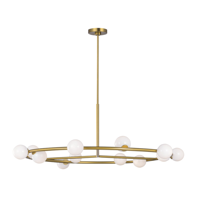 Visual Comfort SLC10612 Altair 12-lt 44" LED Extra Large Chandelier - Burnished Brass