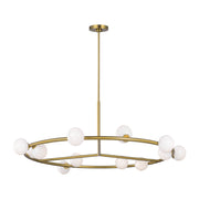 Visual Comfort SLC10612 Altair 12-lt 44" LED Extra Large Chandelier - Burnished Brass