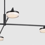 Visual Comfort SLC1084 Khan 4-lt 34" LED Large Chandelier - Aged Iron