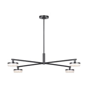 Visual Comfort SLC1084 Khan 4-lt 34" LED Large Chandelier - Aged Iron