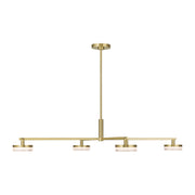 Visual Comfort SLC1084 Khan 4-lt 34" LED Large Chandelier - Burnished Brass