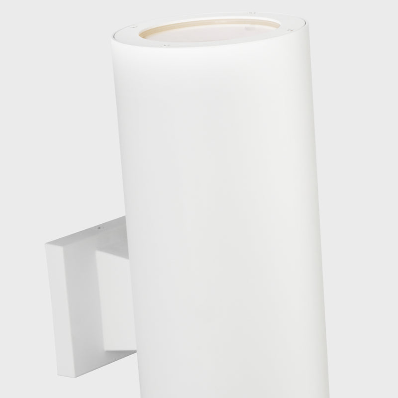 Visual Comfort SLO1172 Cylinders 2-lt 18" Outdoor Large Wall Lantern - Outdoor Textured White