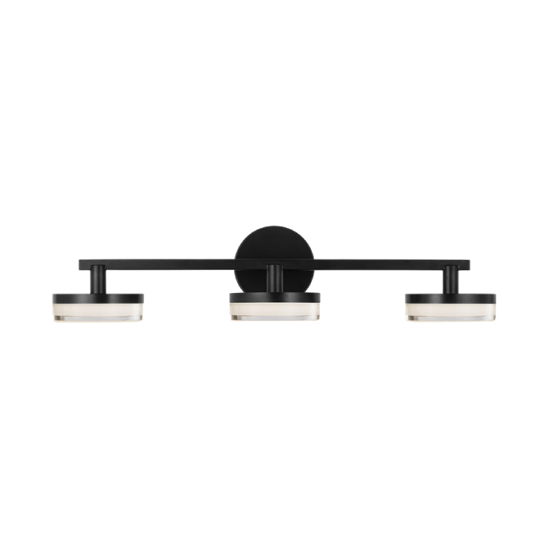Visual Comfort SLV1013 Khan 3-lt 24" LED Vanity Light - Aged Iron