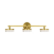Visual Comfort SLV1013 Khan 3-lt 24" LED Vanity Light - Burnished Brass