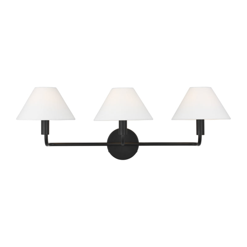 Visual Comfort SLW1023 Colfax 3-lt 29" LED Large Wall Sconce - Aged Iron