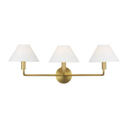 Visual Comfort SLW1023 Colfax 3-lt 29" LED Large Wall Sconce - Burnished Brass