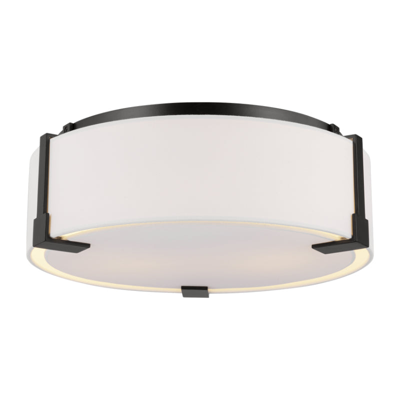 Visual Comfort TFF1002 Bergen 2-lt 14" Medium Flush Mount - Aged Iron