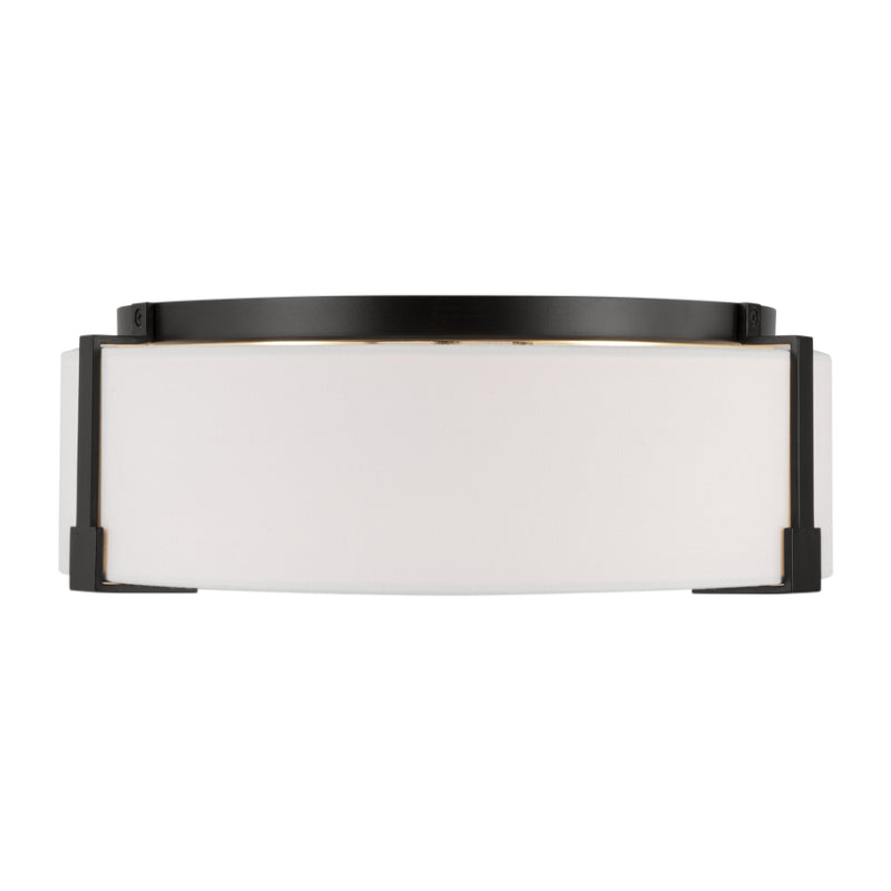 Visual Comfort TFF1002 Bergen 2-lt 14" Medium Flush Mount - Aged Iron