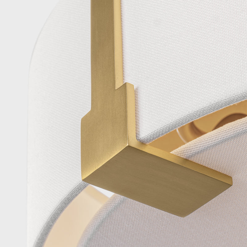 Visual Comfort TFF1002 Bergen 2-lt 14" Medium Flush Mount - Burnished Brass