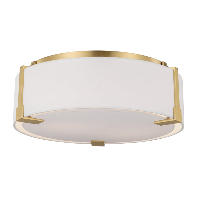 Visual Comfort TFF1002 Bergen 2-lt 14" Medium Flush Mount - Burnished Brass