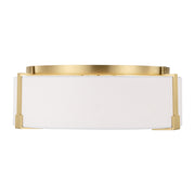 Visual Comfort TFF1002 Bergen 2-lt 14" Medium Flush Mount - Burnished Brass