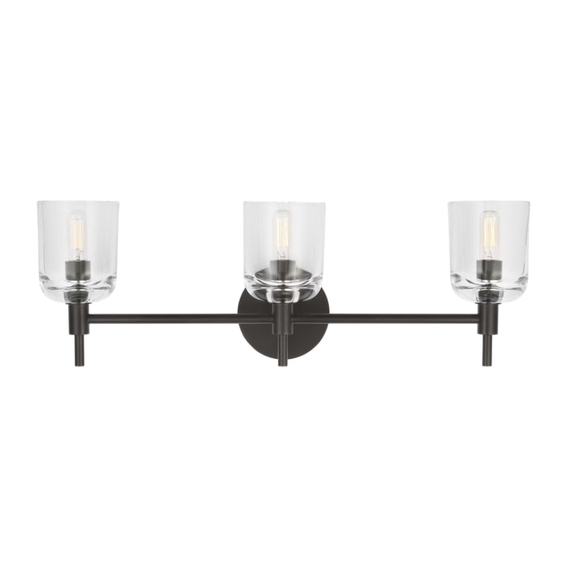 Visual Comfort TFV1003 Hartley 3-lt 24" LED Vanity Light - Aged Iron