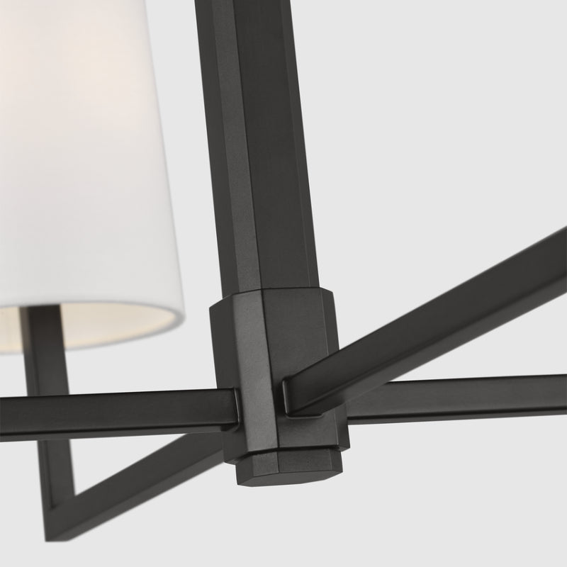 Visual Comfort TC1194 Danica 4-lt 27" LED MedIum Chandelier - Aged Iron
