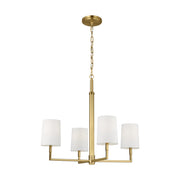 Visual Comfort TC1194 Danica 4-lt 27" LED MedIum Chandelier  - Burnished Brass